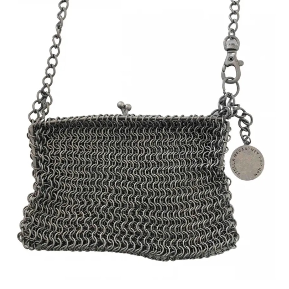 Gorgeous vintage Stella McCartney metal chain link cross body clasp bag